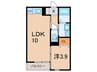 ジュネス土山駅前 1LDKの間取り