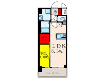 間取図 MAXIV CROS 江坂（517）
