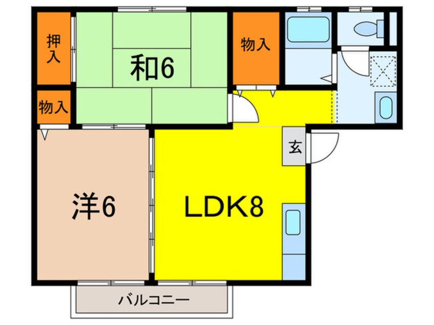 間取図 ハイツ藤澤Ⅱ