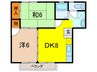 ハイツ藤澤Ⅱ 2DKの間取り
