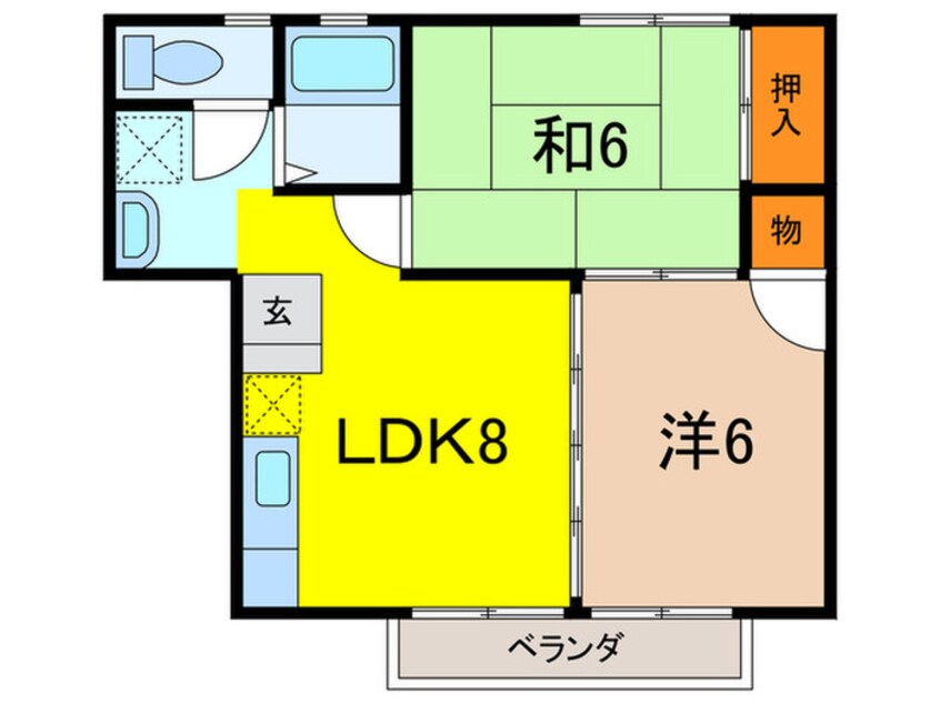 間取図 ハイツ藤澤Ⅱ