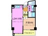 ピトレスク 1LDKの間取り