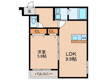 間取図 フジパレス教興寺三丁目Ⅱ