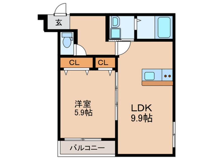 間取図 フジパレス教興寺三丁目Ⅱ
