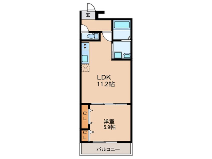 間取図 フジパレス教興寺三丁目Ⅱ