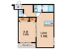 フジパレス教興寺三丁目Ⅱ 1LDKの間取り