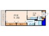 烏丸アネックスⅡ 1DKの間取り