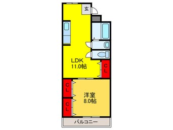 間取図 新栄プロパティー南太子堂