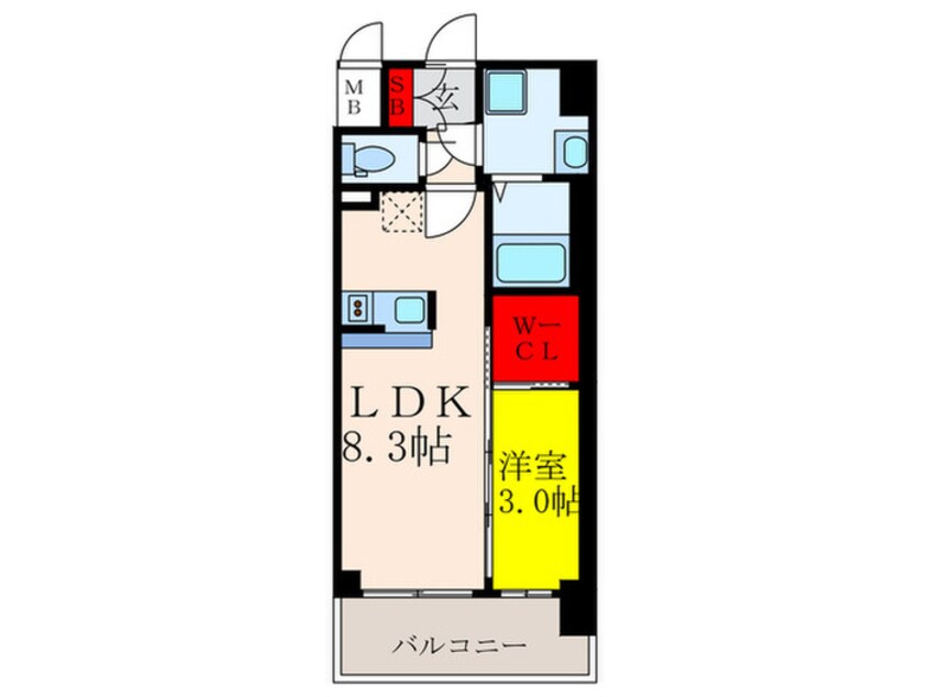 間取図 MAXIV CROS 江坂（527）