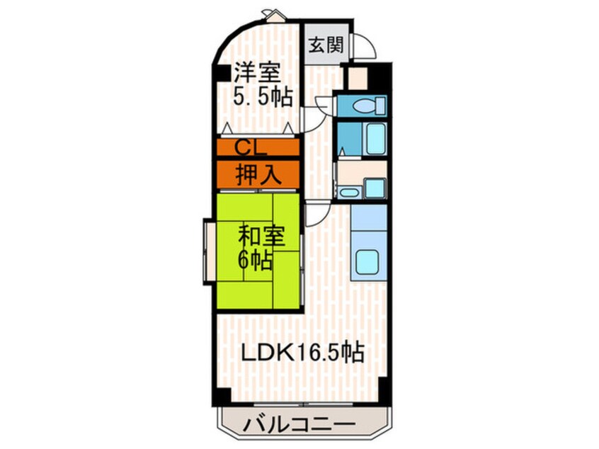 間取図 グレ－スダイン