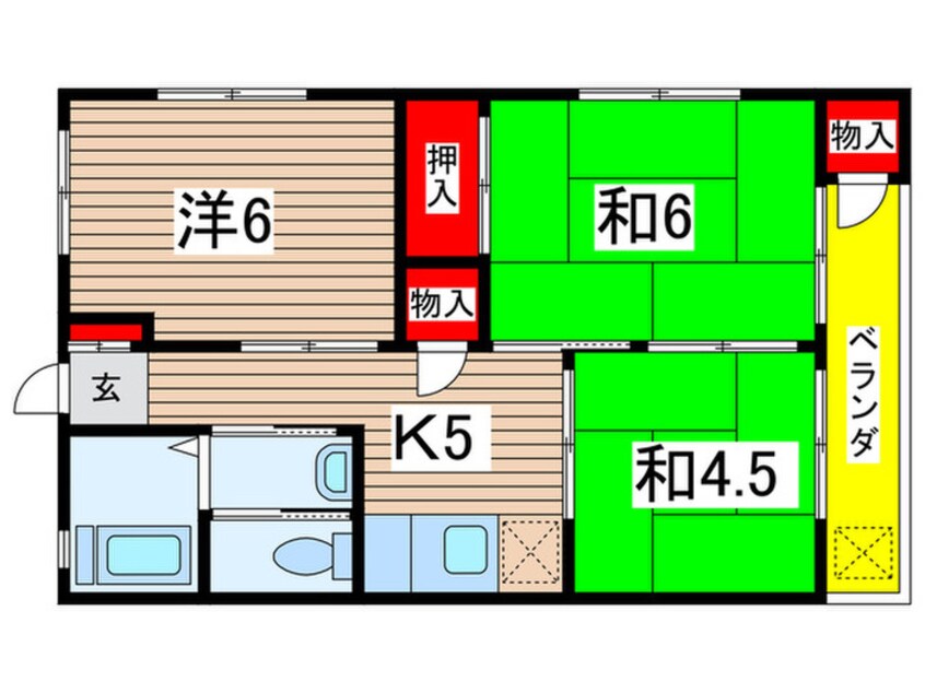 間取図 ハイツ梶山