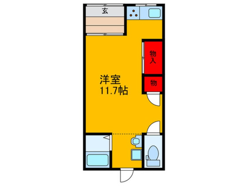 間取図 永田２丁目連棟貸家