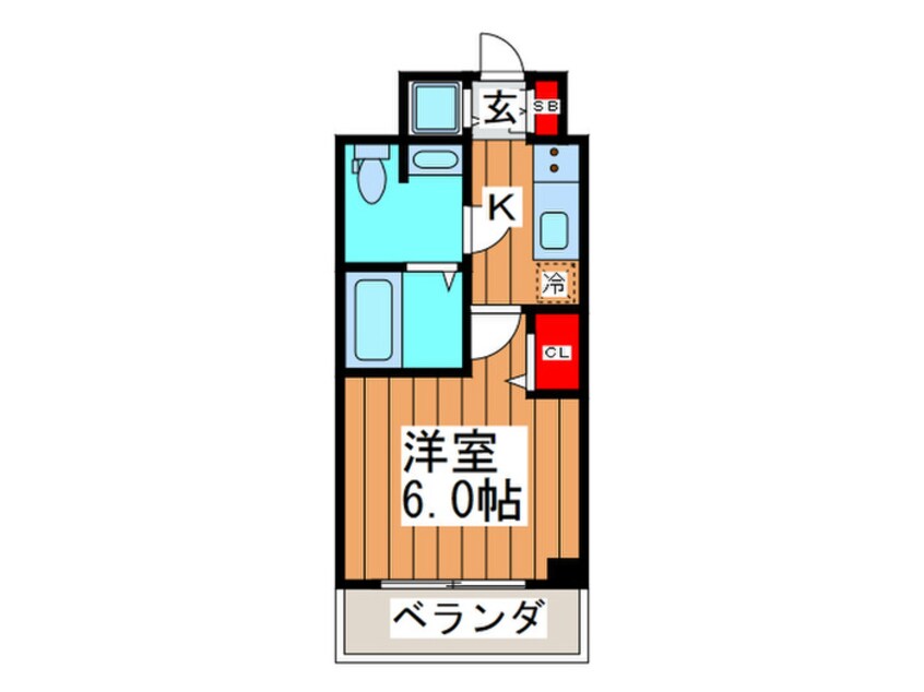 間取図 ｽﾜﾝｽﾞｼﾃｨ堺筋本町（1104）