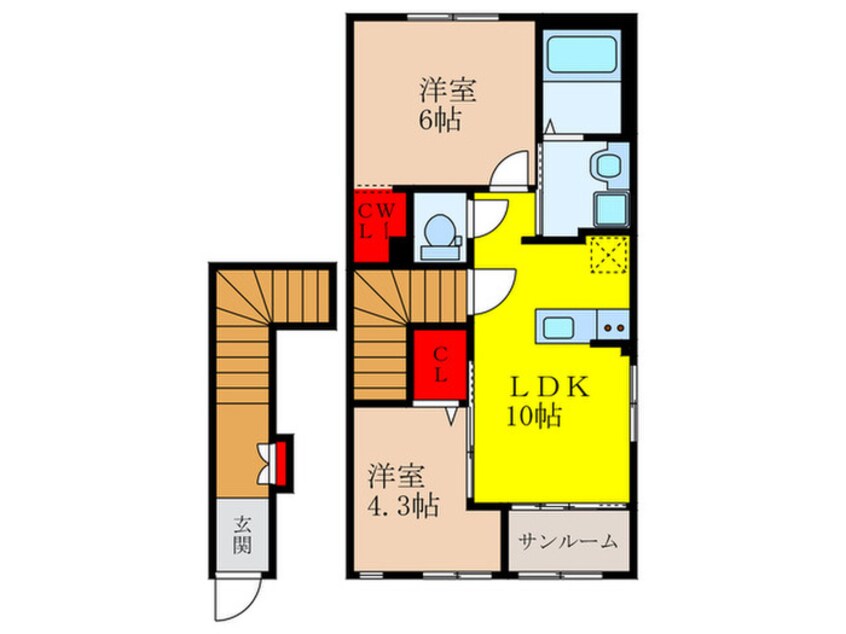 間取図 Maron　Heim 東久代