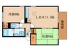 エクレ－ル遠野 2LDKの間取り