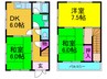 土井ハウスＡ棟 3DKの間取り
