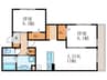 D-room殿城 2LDKの間取り