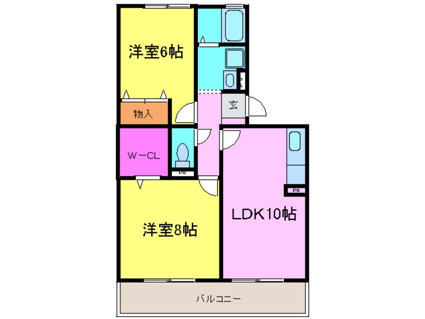 間取図 ロイヤルスクエアあむⅡ