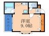ﾘﾍﾞﾗﾙ２１ 1Rの間取り
