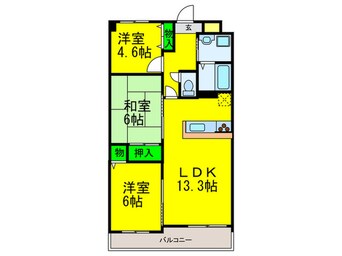 間取図 フロ－ラ南館