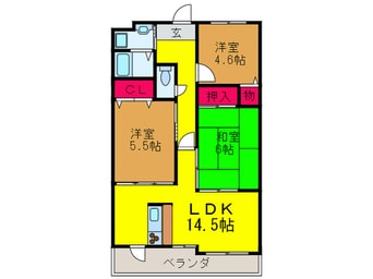 間取図 フロ－ラ南館