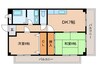 ラポール大観 2DKの間取り