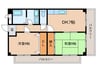 ラポール大観 2DKの間取り