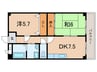 ラポール大観 2DKの間取り