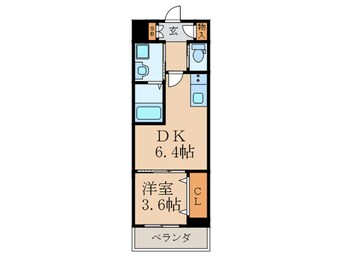間取図 K′s SQUARE ESAKA