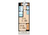 K′s SQUARE ESAKA 1DKの間取り