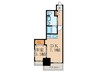 K′s SQUARE ESAKA 1DKの間取り