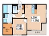 エクレール・シエル 1LDKの間取り