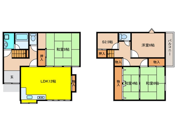 間取り図 枚方市茄子作四丁目