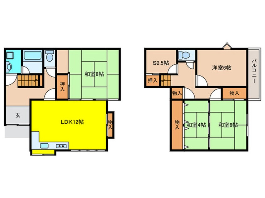 間取図 枚方市茄子作四丁目