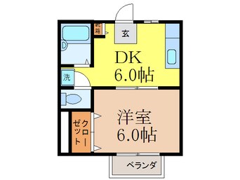 間取図 ハイツ西田