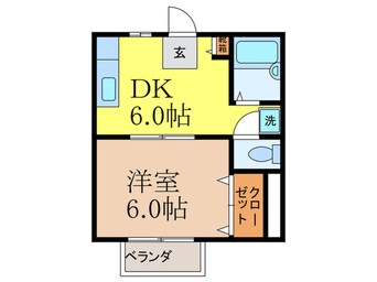 間取図 ハイツ西田