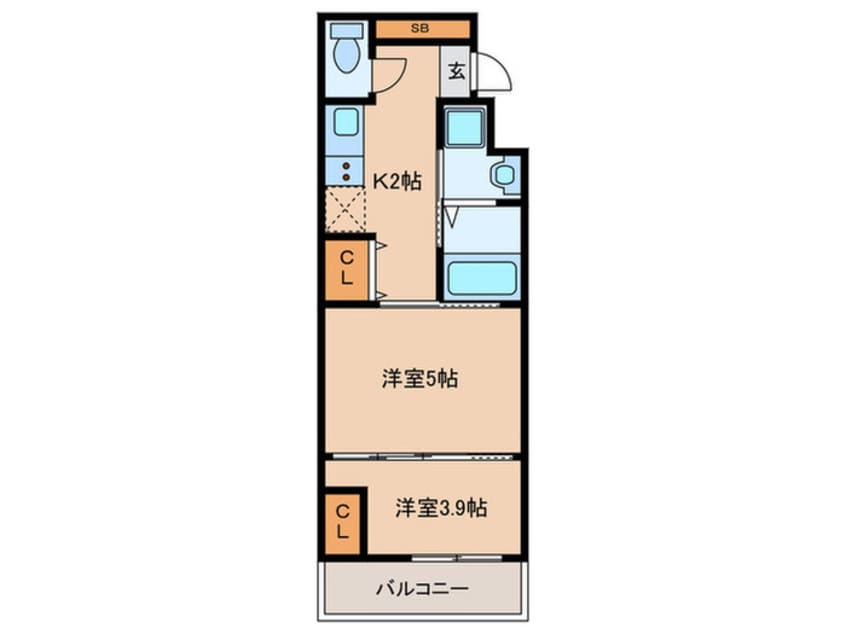 間取図 MJC京都梅小路（３０１）