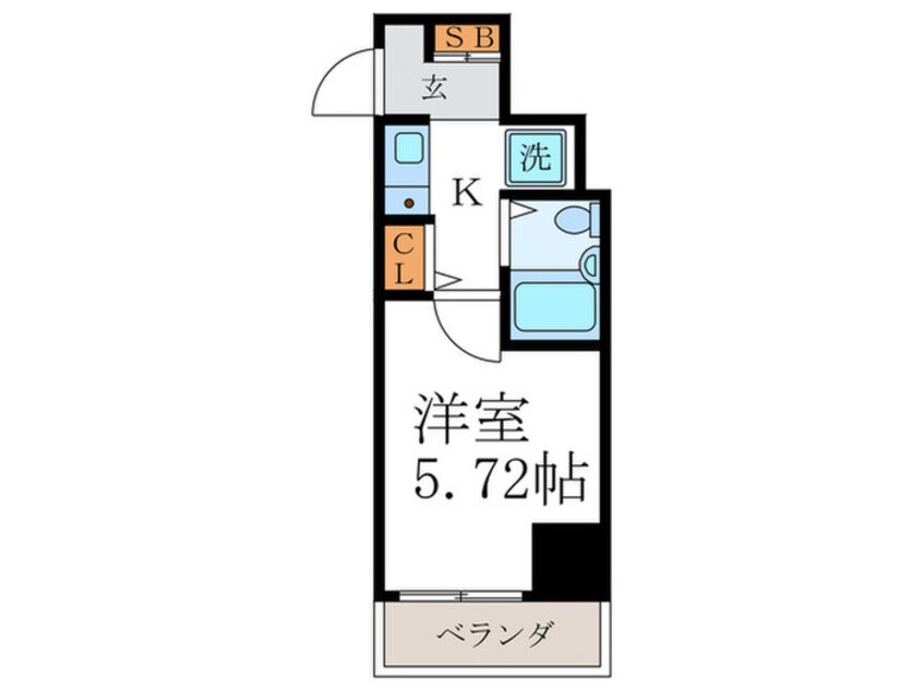 間取図 サンシティ四条大宮シャトー朝日