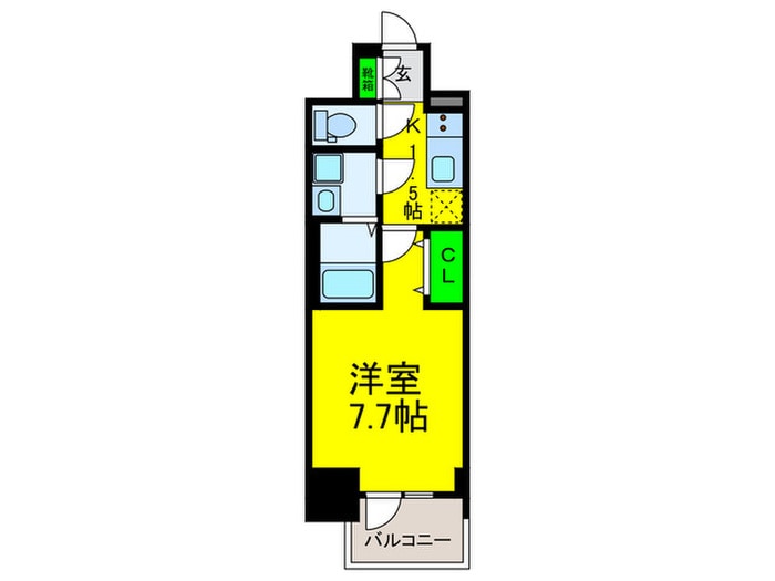 間取り図 MELDIA CREST TAPP 難波 WEST
