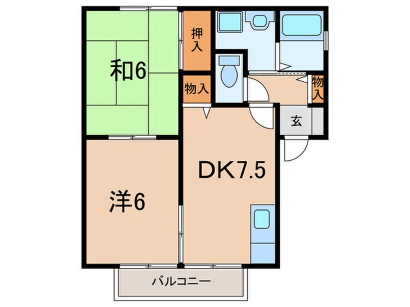 間取図 クレール野口