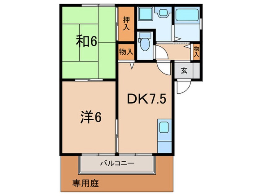 間取図 クレール野口