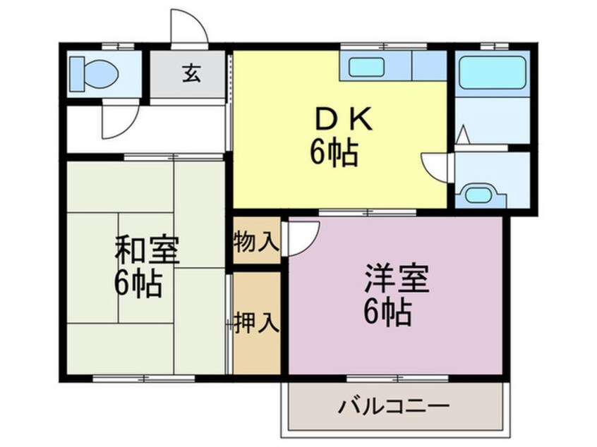 間取図 フラット松江