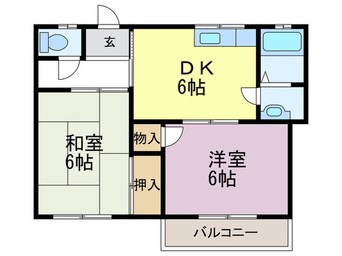 間取図 フラット松江