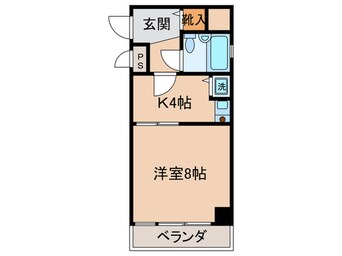 間取図 ﾗｲｵﾝｽﾞﾏﾝｼｮﾝ京都三条（２０３）