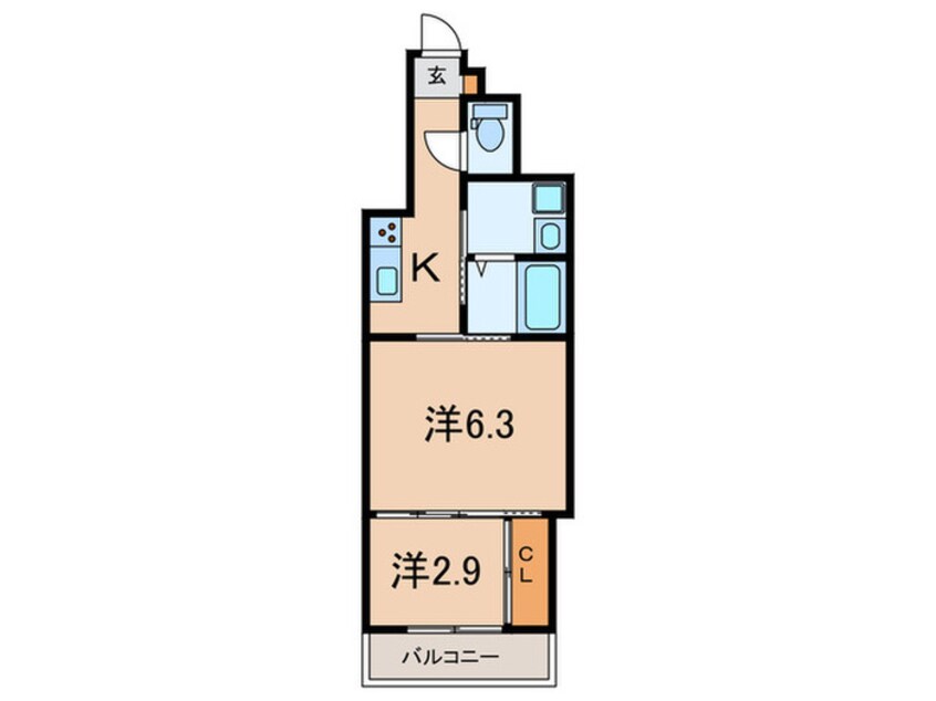 間取図 コティ加古川Ⅱ