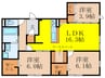 casa.FILANTE V 3LDKの間取り