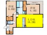 casa.FILANTE V 2LDKの間取り