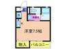 美園町アネックス 1Rの間取り