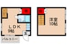 ケイアイビル 1LDKの間取り