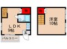 ケイアイビル 1LDKの間取り
